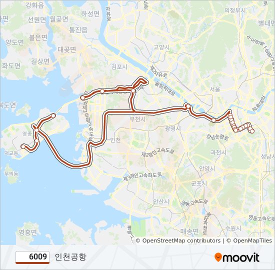 6009 bus Line Map