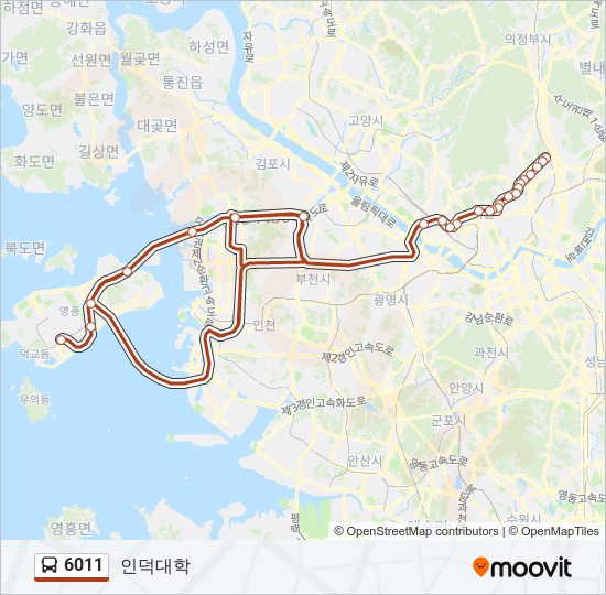 6011 bus Line Map