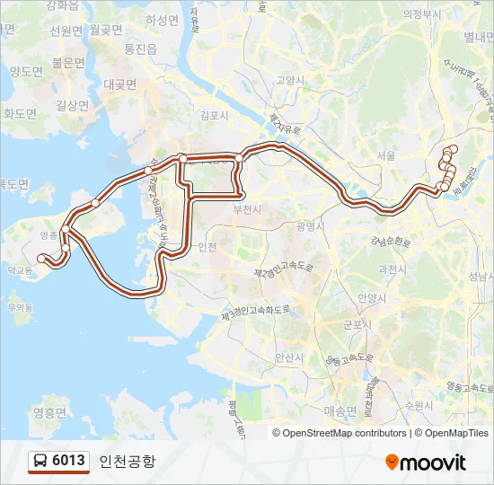 6013 Bus Line Map