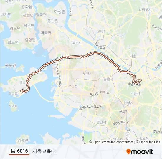 6016 Bus Line Map