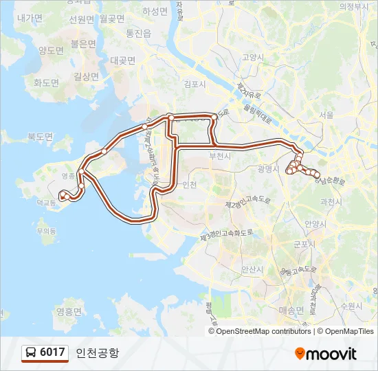 6017 Bus Line Map