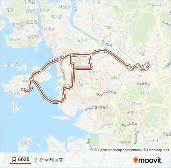 6030 Bus Line Map