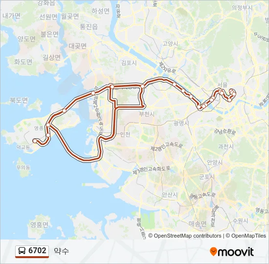 6702 Bus Line Map