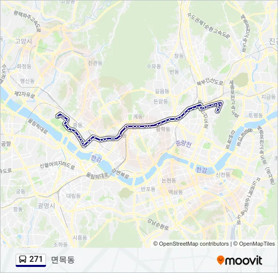 271 Bus Line Map