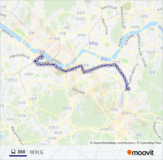 360 Bus Line Map