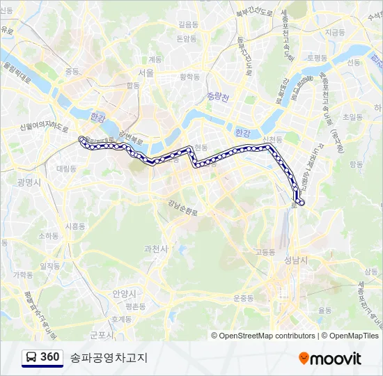 360 Bus Line Map