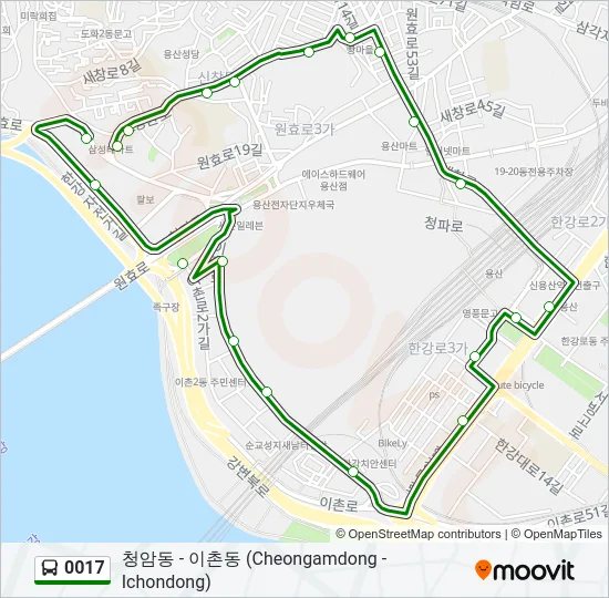 0017 Bus Line Map