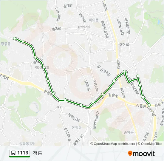1113 Bus Line Map