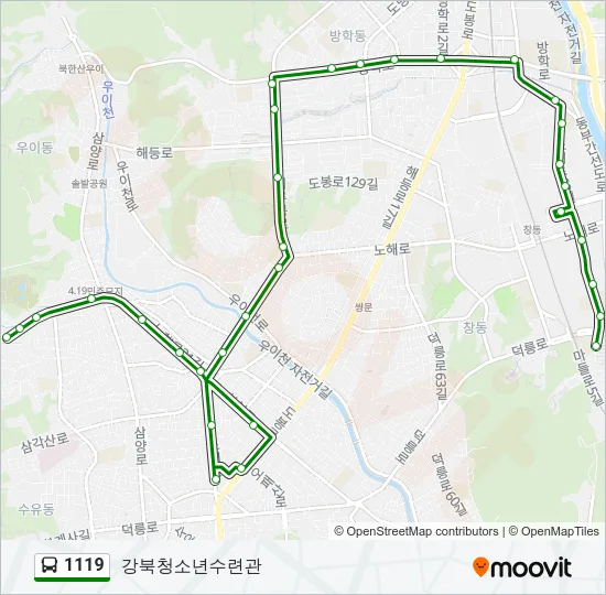 1119 Bus Line Map