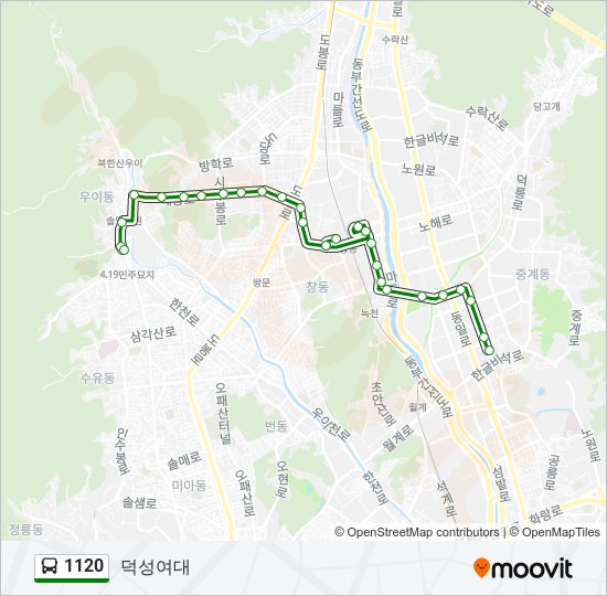 1120 bus Line Map