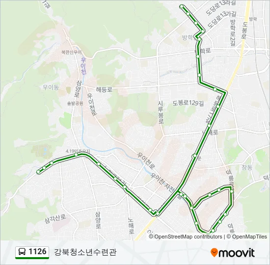1126 Bus Line Map