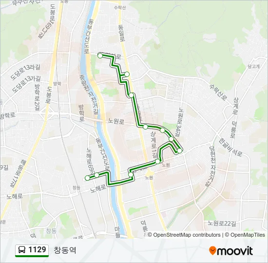 1129 Bus Line Map