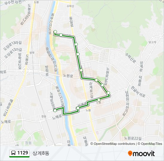 1129 bus Line Map