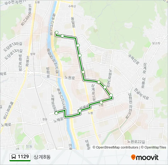 1129 Bus Line Map