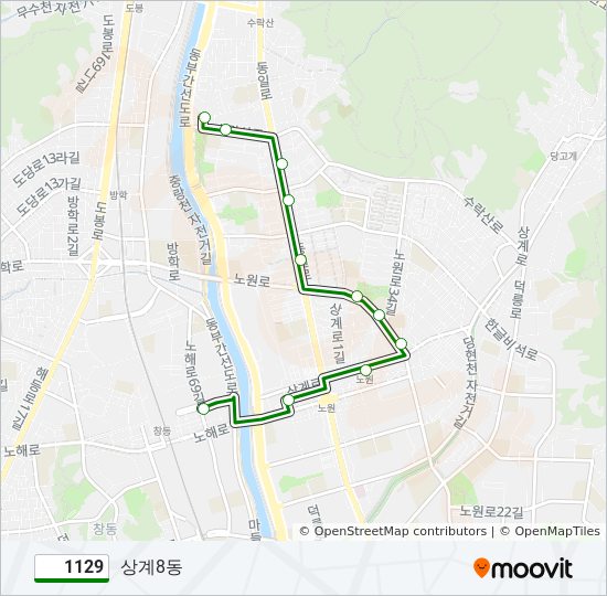 1129 bus Line Map