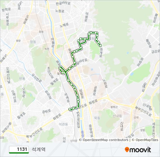 1131 bus Line Map