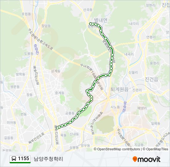1155 bus Line Map