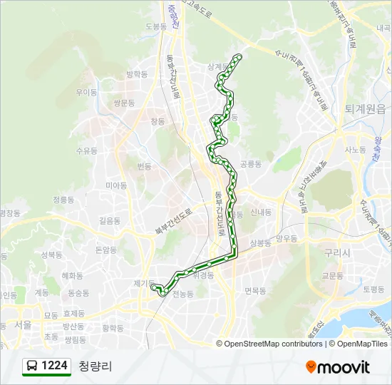 1224 Bus Line Map