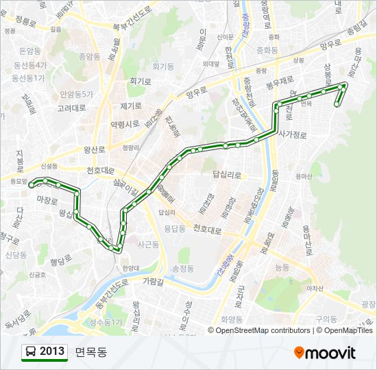 2013 버스 노선 지도