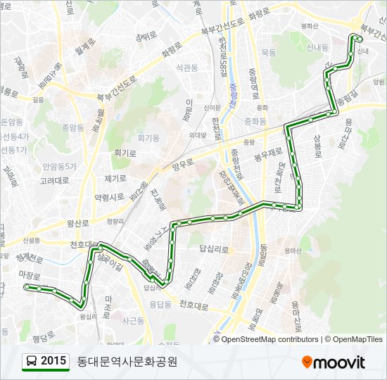 2015 버스 노선 지도