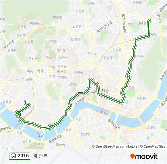 2016 Bus Line Map
