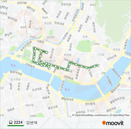 2224 Bus Line Map