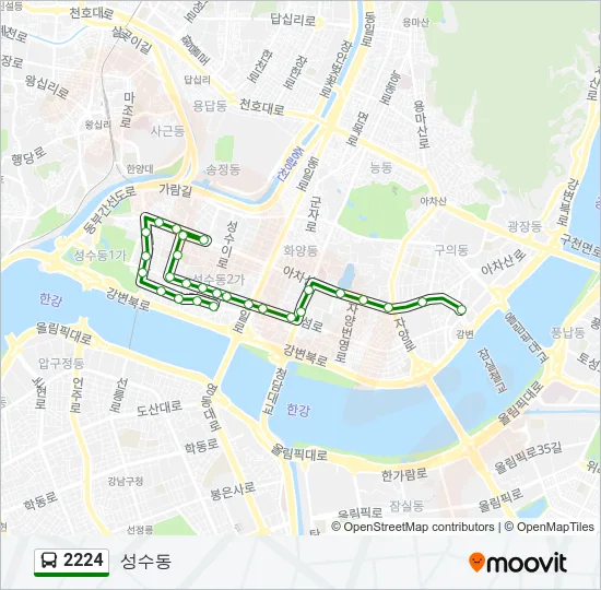 2224 Bus Line Map