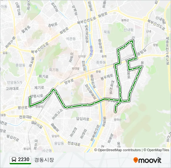 2230 Bus Line Map