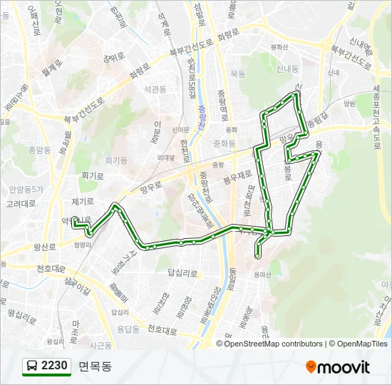 2230 Bus Line Map