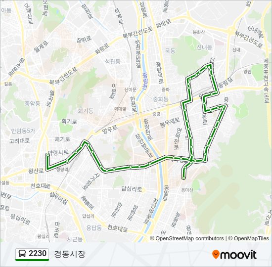 2230 bus Line Map