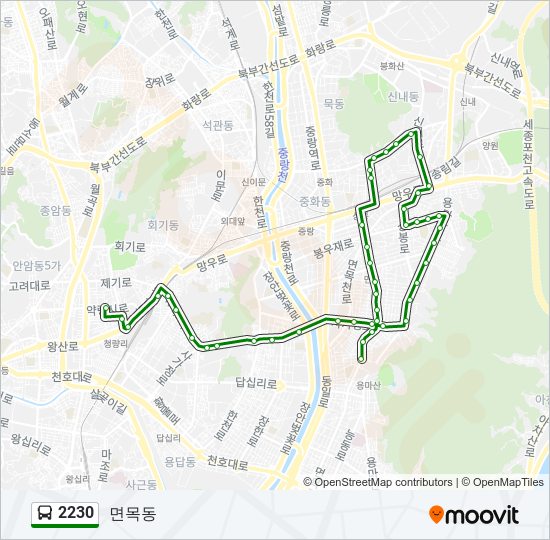 2230 bus Line Map