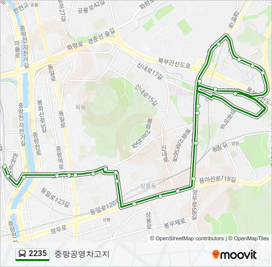 2235 Bus Line Map
