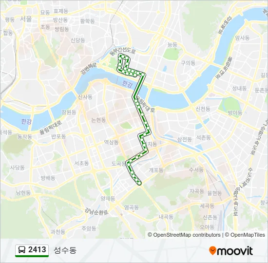 2413 버스 노선 지도