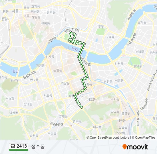 2413 bus Line Map