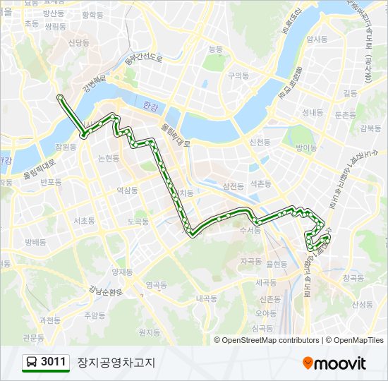 3011 bus Line Map