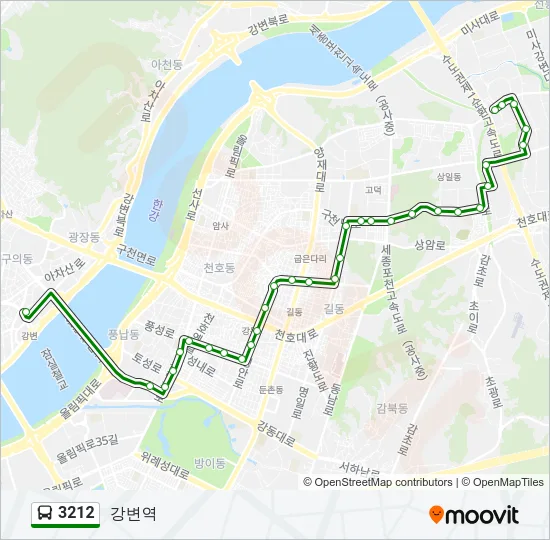 3212 Bus Line Map