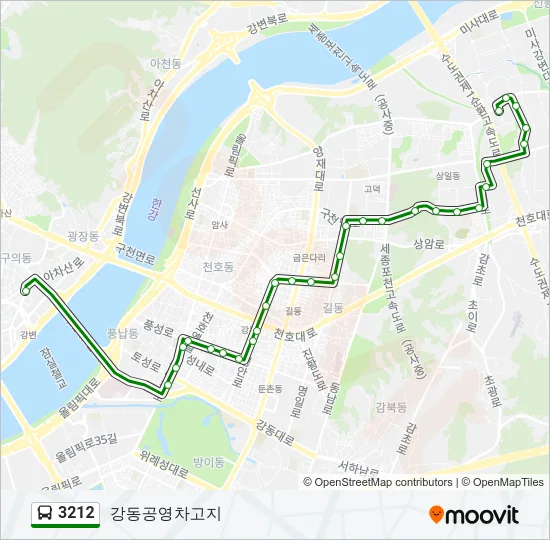 3212 Bus Line Map