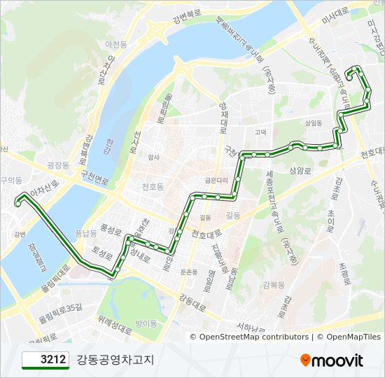 3212 bus Line Map