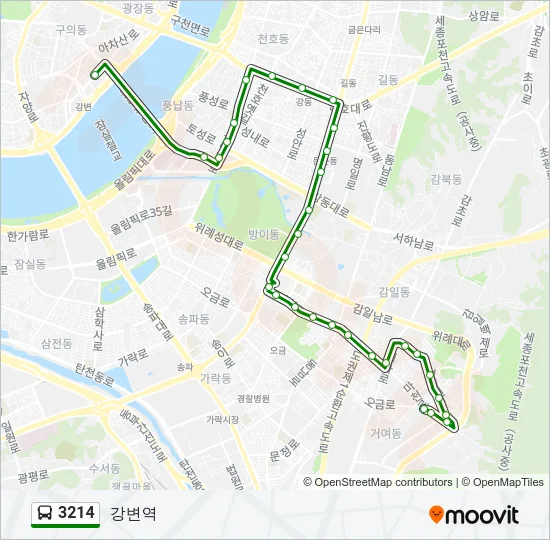 3214 Bus Line Map