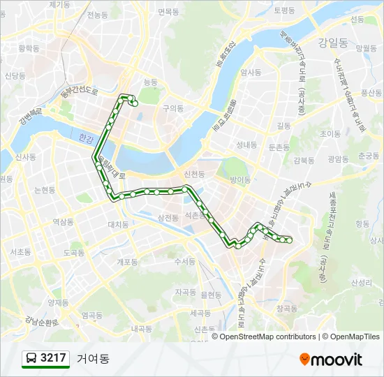 3217 버스 노선 지도