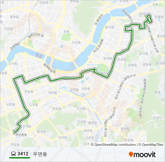 3412 Bus Line Map