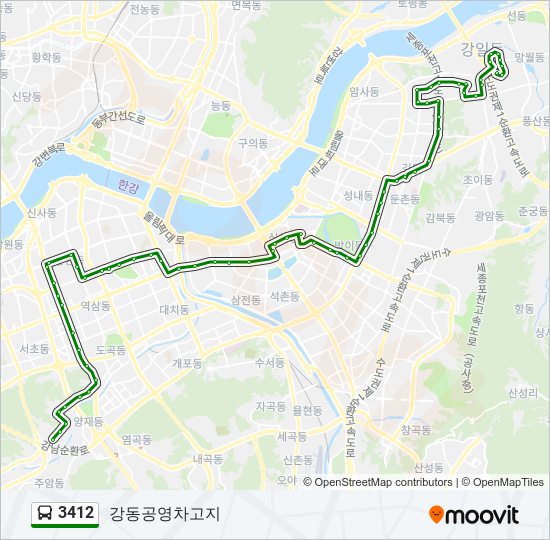 3412 bus Line Map