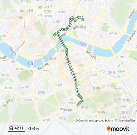 4211 Bus Line Map