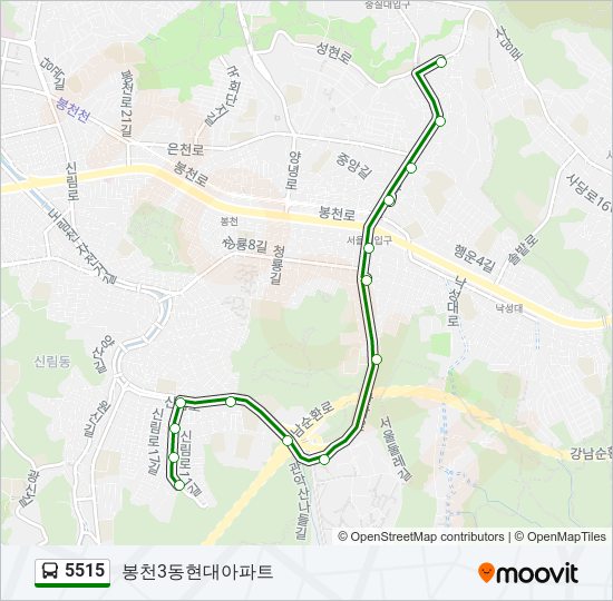 5515 bus Line Map