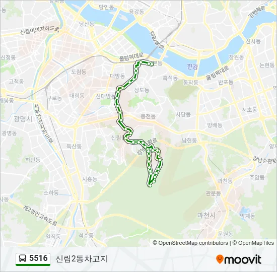 5516 Bus Line Map