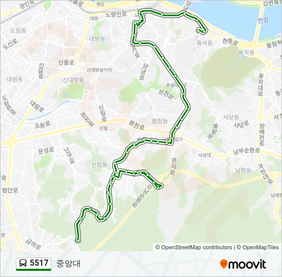 5517 Bus Line Map