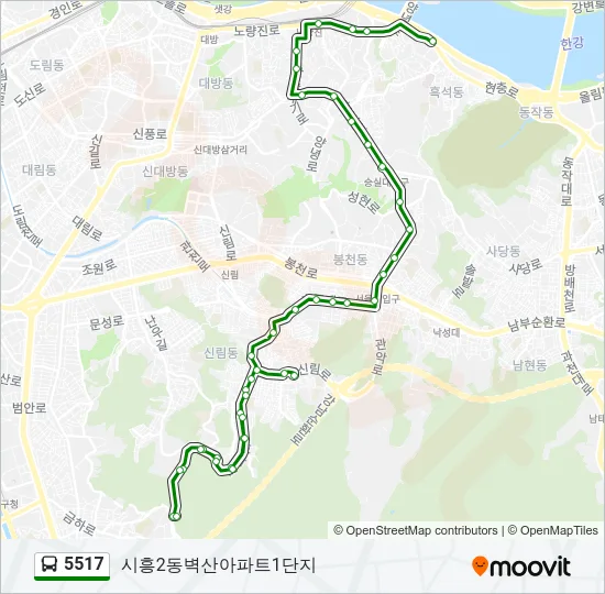 5517 Bus Line Map