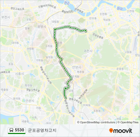 5530 버스 노선 지도