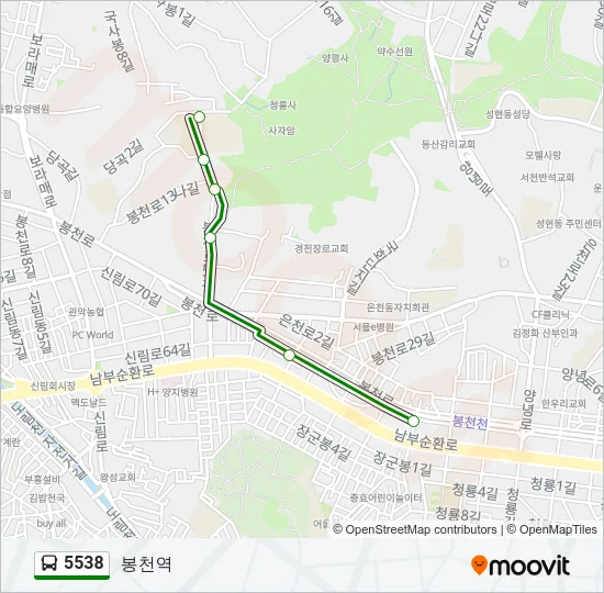5538 Bus Line Map