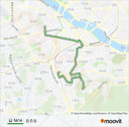 5616 Bus Line Map